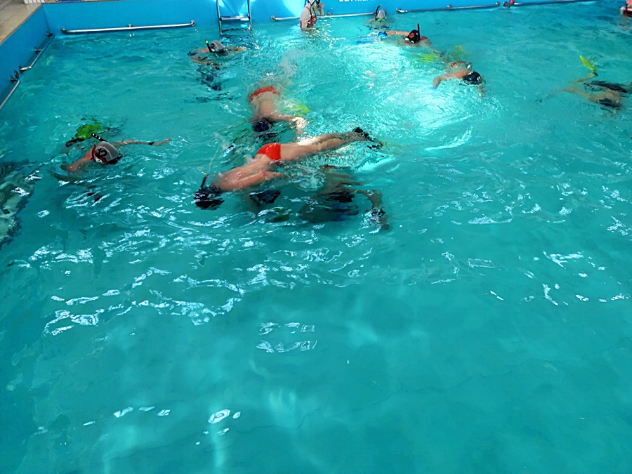 Hokej pod wodą Walenie Siemianowice Śląskie Trening 18 III 2023